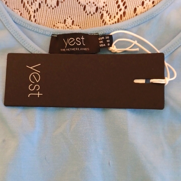 NEW WITH TAGS! Yest Sz 6 Ocean Blue Tank Top - with tags 4569 - Picture 3 of 6